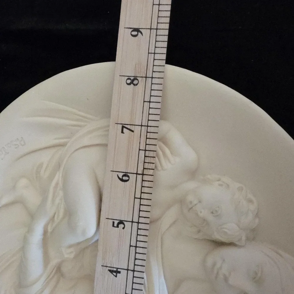 Madonna‎ Profetica Alabaster wall plaque Artist Alberto Santangela Made In Italy